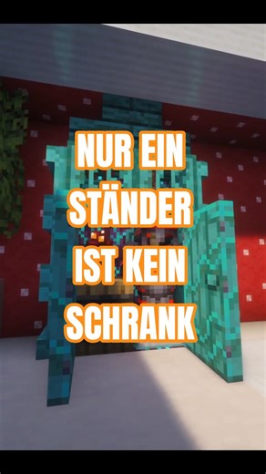 🔥 Dieser Minecraft Kleiderschrank ist GOLD! 🤩 #minecraft #shorts