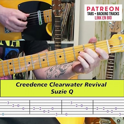 Creedence Clearwater Revival - Suzie Q - GUITAR TUTORIAL