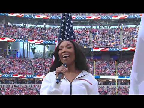 Brandy Performs The National Anthem at the 2022 NFL NFC Championship Game: 49ers vs. Rams