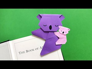 How to make an origami koala bookmark | DIY paper koala tutorial | Origami Animals