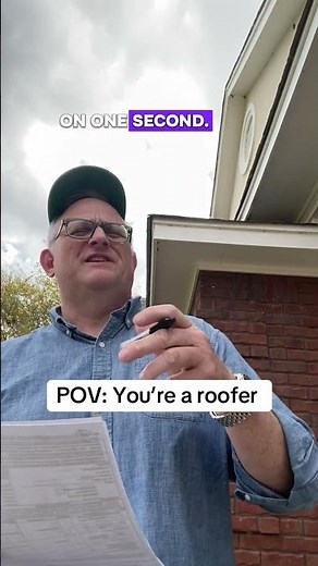 POV: You’re a roofer. #Comedy #Contractor #roofs #insurance #roofer