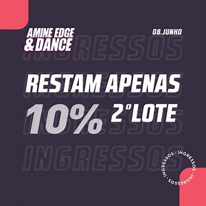 Semana que vem tem Amine Edge & DANCE na Reconcert e os ingressos do...