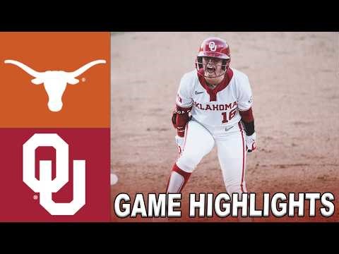 Oklahoma vs. Texas | GAME HIGHLIGHTS | Apr 10, 2025 | College Softball Highlights