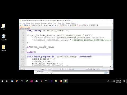 CMake Library Tutorial - Episode 1