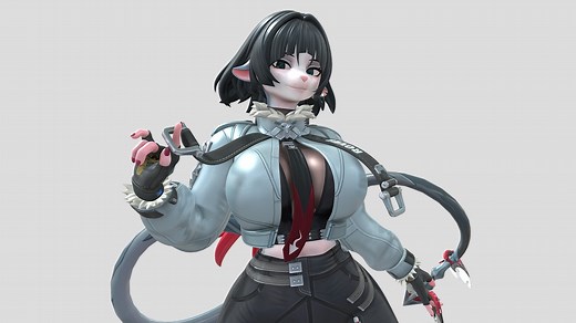 Furry Jane Doe: Zenless Zone Zero - Download Free 3D model by MayoSplashOfficial (@MayoSplash)