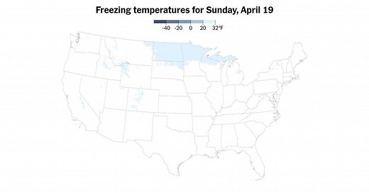 Tracking Freezing Temperatures in the U.S.