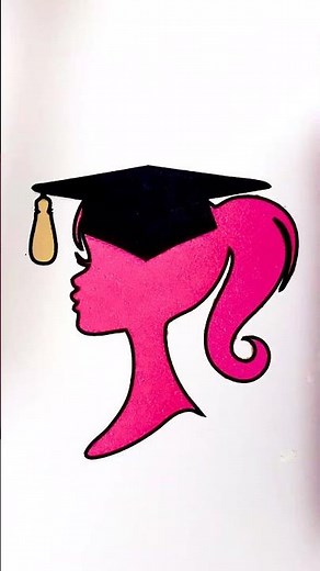 💕 Graduación de Barbie 🎓 Manualidades Artísticas para Niños ✨ #niñas #barbie #arte #colorear #niños
