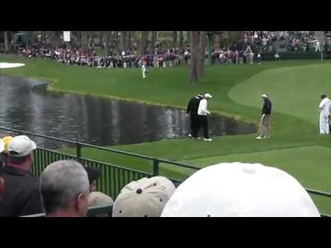 Vijay Singh's Legendary Water-Skipping Hole-In-One at the Masters - ALL ANGLES!!!