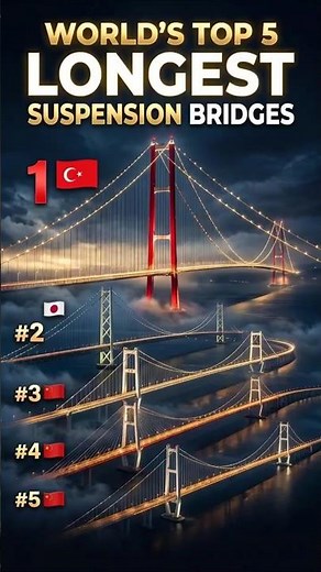 Top 5 Longest Suspension Bridges in the World