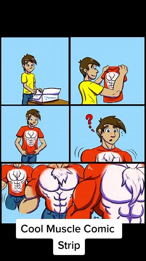 #muscles #abs #flexing #flex #comic #comicstrip #musclemorph #musclegrowth #animalmusclegrowth #humantoanimal