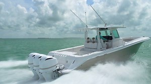 20K views · 214 reactions | The HCB 39 Speciale is nimble as a sports car, stable as a mega yacht, and as fishable as you want it to be. This is a custom center console yacht that you can design for hard core fishing or relaxing day cruises. [Sponsored] | Salt Water Sportsman | Facebook