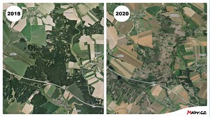 27K views · 422 reactions | Naše nové letecké snímky zmapovaly přes 27 000 km2 české krajiny. Nejradikálnější proměny?  Výstavba D11 a D35  Kůrovec na Vysočině  Stavby nových obchvatů Zbrusu nové ortofoto přinášíme z krajů Královéhradecký, Pardubický, Jihočeský a Vysočina. ️ Kdo se proletí s námi? | Mapy.com | Facebook