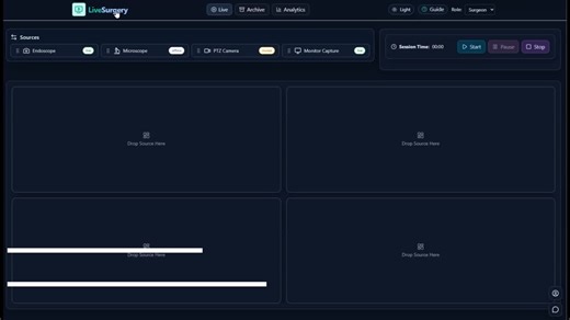 LiveSurgery PoC — exploring a unified frontend for complex OR video workflows.Over the years working in OR integration, I’ve seen the same pattern:laparoscopic towers, C-arms, microscopes… | Roman Mazuryk