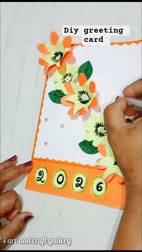 Happy new year card ideas#how to make easy greeting card #shortsfeed #niwisartcraftgallery