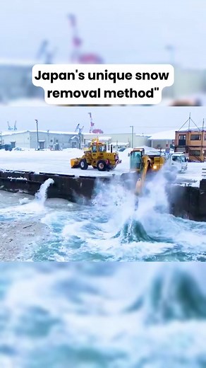 Japan’s unique snow removal method #knowledge #science #snow #japan