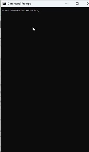 How to change cmd text color