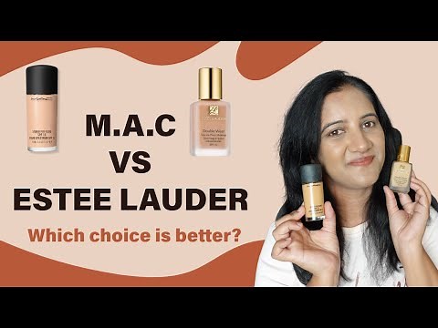 M.A.C Studio Fix Fluid vs Estee Lauder Double Wear | Foundation Review