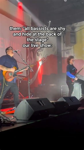 breaking down bass stereotypes one show at a time 😤 #bassist #musicians #altrock #livemusic