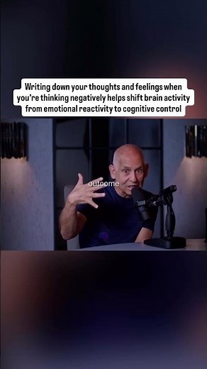 Writing down your thoughts and feelings when you’re thinking negatively