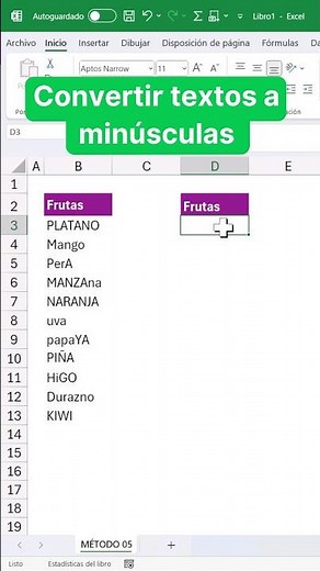 Convert text to lowercase in Excel #excel #exceltips #exceltutorial #advancedexcel #tutorial