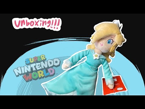 (super nintendo world) ROSALINA plush unboxing :D