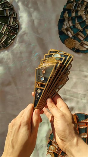 Where Magic Meets Modern Craft! ✨ Unveil a piece of your fantasy world with our one-of-a-kind Handmade Folding Fan—a dazzling fusion of 3D printing and sparkling epoxy resin! This isn't just a fan. It's a legend in your hand, a spellbook for your costume, and the ultimate accessory for anyone who dares to dream differently. 🌟 Why It's a Must-Have: • Truly Unique: Each fan is 3D printed and hand-poured with a sparkly epoxy finish, making every piece as unique as your favorite character. • Lightw