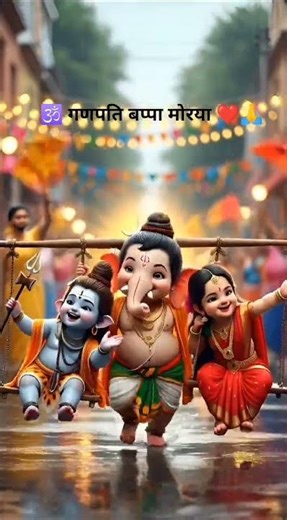🕉️ गणपति बप्पा मोरया ❤️🙏 Sanatan Shorts AI 2