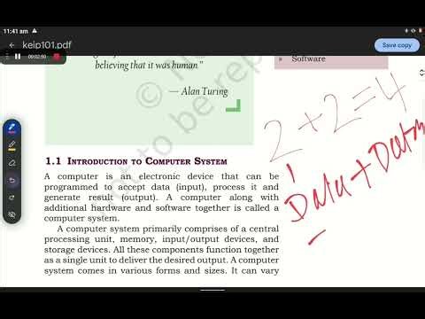 Class 11 Information Practices Chapter 1 Computer System