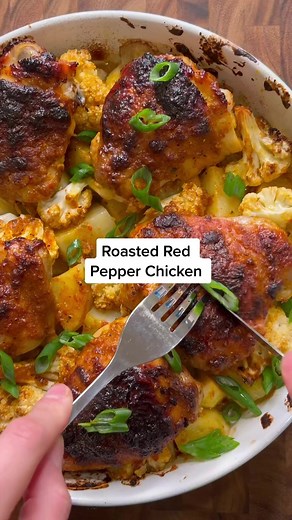 Fiery Roasted Red Pepper Chicken Recipe