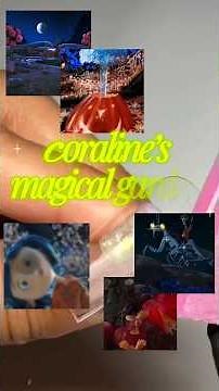 come with me to create a spring coraline nail set🌺🌟🪡 #nails #nailart #nailtutorial