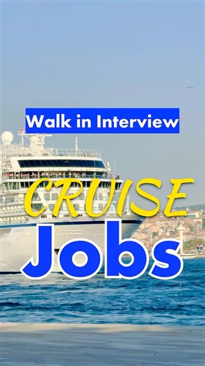 Walk in Interview cruise ship jobs #cruise jobs#walkininterview2026