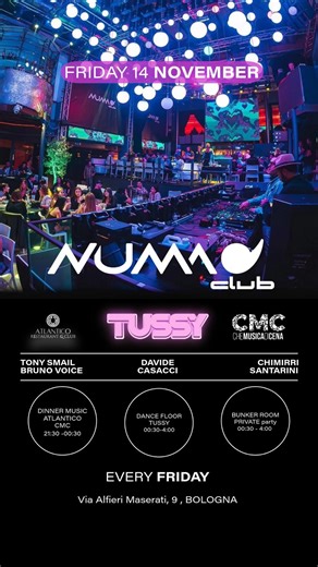 Venerdì 14 Novembre 2025  NEW NUMA  勺 Every Friday 勺...