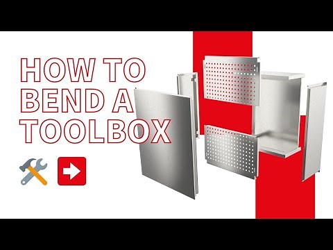 Salvagnini panel bender: P-Robot automatically bends a toolbox