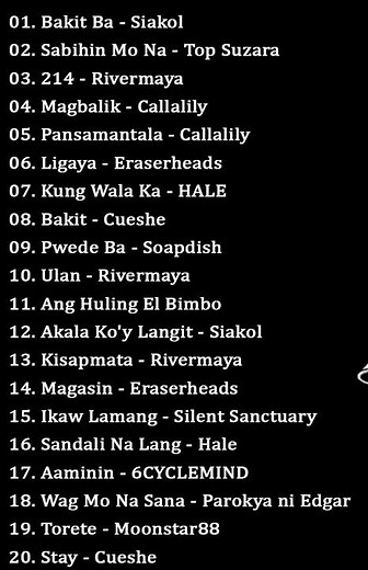 Tunog Kalye Songs 90s Pinoy Music 💞 Top Suzara, Callalyli, Soapdish, Parokya Ni Edgar #tunogkalye