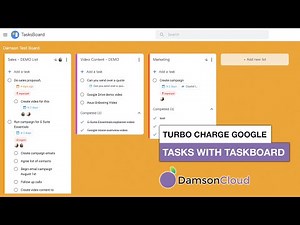 Turbocharge Google Tasks with Tasksboard!