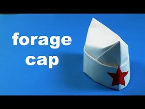 How to make a paper forage-cap Origami Cap Paper Cap