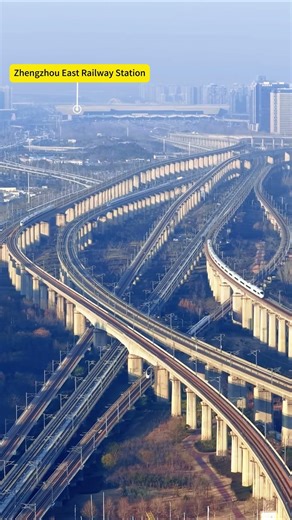 High speed rail spider web, multiple cars in the same frame #infrastructure #railway #technology