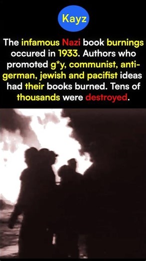 The Shocking Book Burnings of 1933 #shorts