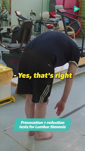 8.1K views · 81 reactions | Provocation + reduction tests for Lumbar Spinal Stenosis by Adam Dobson. Clip taken from his lecture: https://www.trustme-ed.com/lectures/lumbar-spinal-stenosis | Trust me, I'm a Physiotherapist | Facebook