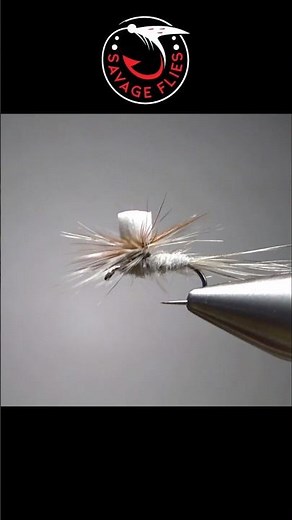 A Foam Post Parachute Adams (#flytying)