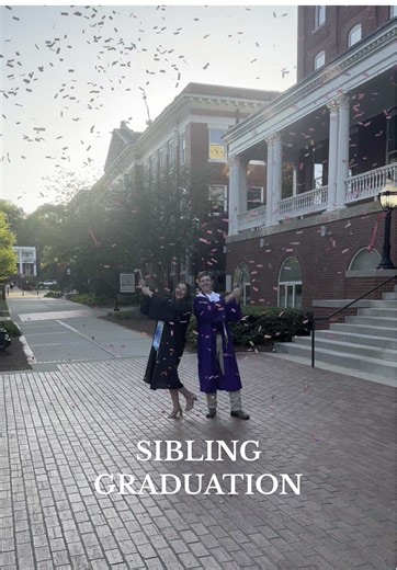 Sibling Graduation Moments: College and High School