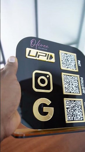 Customized QR code scanner - G Pay, Insta, Google review