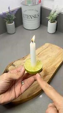 Realistic Lemon Candle DIY for Natural Scent 🍋✨ #candlemaking
