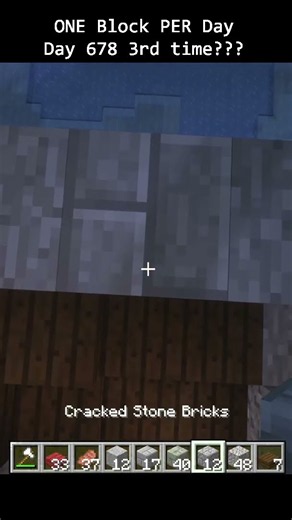 Day 678 Minecraft build challenge - ONE BLOCKS BUILD