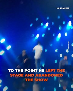 He couldn’t stand the behavior of his fans on the front row so he left the stage in anger. | Icons
