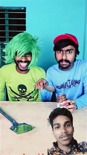 Big Brother vs Little Brother: Big Spoon vs Small Spoon Nutella Challenge🍫😂#shorts #truedialogue