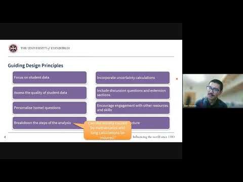 Dr Benjamin Arenas, University of Edinburgh | Teaching Innovation Award Webinars