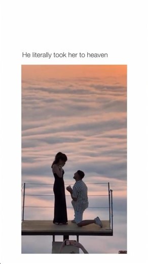 Imagine getting proposed in between the clouds! 😭🥰 #proposalideas #weddingproposal