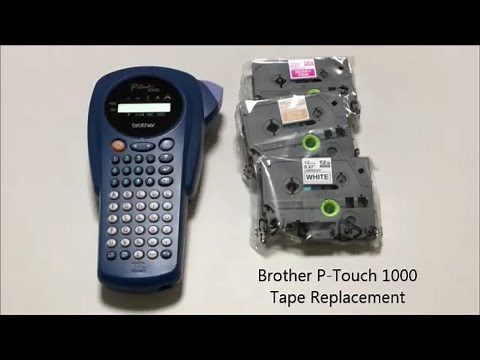 How to Replace Tape in a Brother P Touch 1000