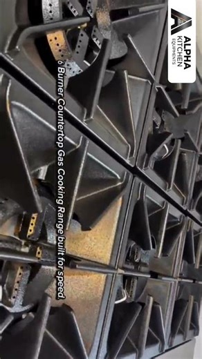 6 Burner Cooking Range for Commercial Kitchens 🔥 | Alpha Kitchen Equipments